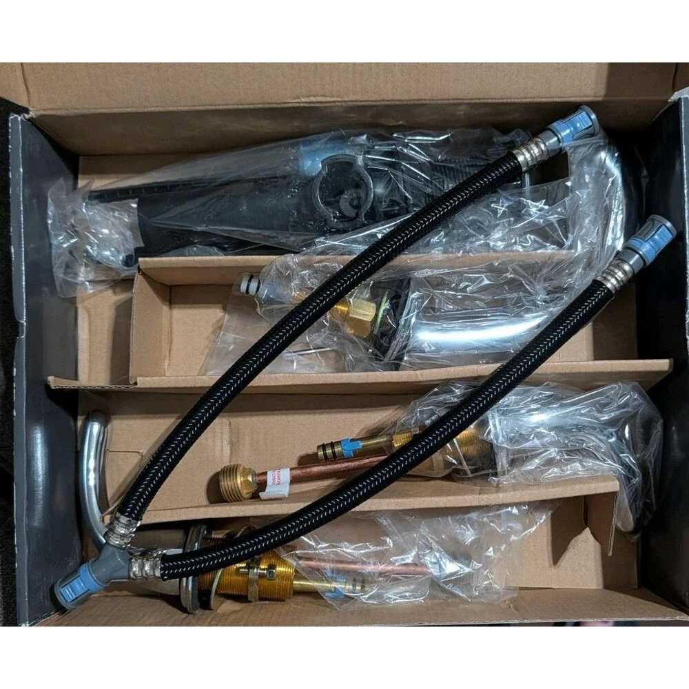 Glacier Bay 8” Widespread 2-Handle Bathroom Lavatory Faucet Chrome Open Box New